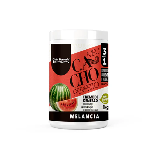 Gota Dourada Creme de Pentear Meu Cacho Perfeito Melancia 1Kg