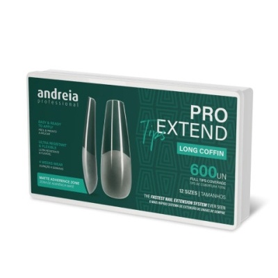 Tips Unhas PRO Extend Long Coffin Andreia