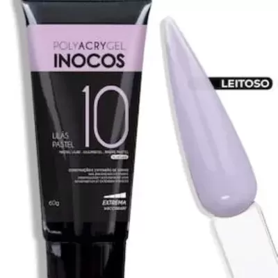 Polyacrygel Lilás Pastel Bisnaga 60g - Inocos