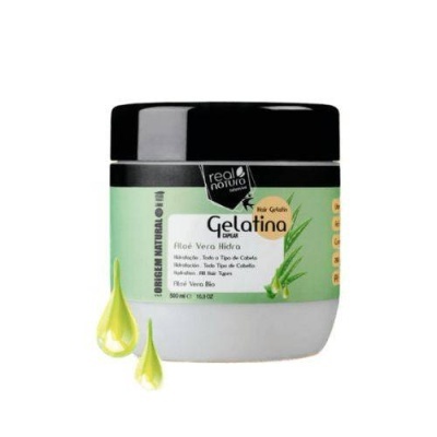 Real Natura  GELATINA CAPILAR ALOÉ VEDRA HIDRA 500ml