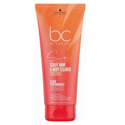 Bonacure Clean Performance Sun Protect Coconut Scalp, Hair & Body Cleanse