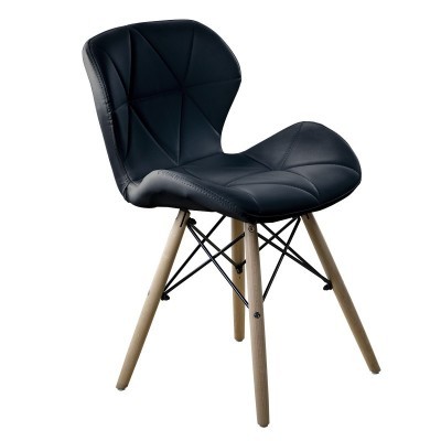 ItalianDesign CADEIRA EIFFEL QUILTED BLACK