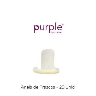 Anéis de Frascos Purple - 25 Unidades