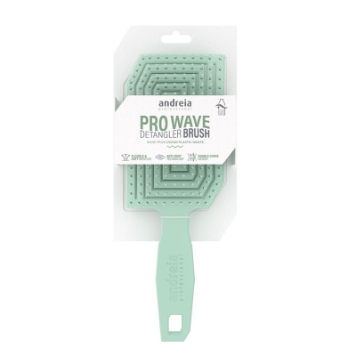 Andreia escova Pro Wave detangler brush - green