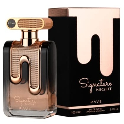 Lattafa Signature Night Rave perfume Mulher 100ml (Original)