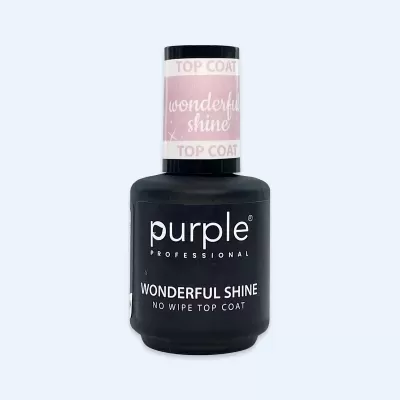 Purple Top Coat Extra Brilho Wonderful Shine 15ml