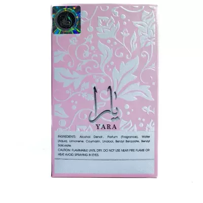 YARA Lattafa Rosa Eau de Parfum para mulher 100 ml (Original)