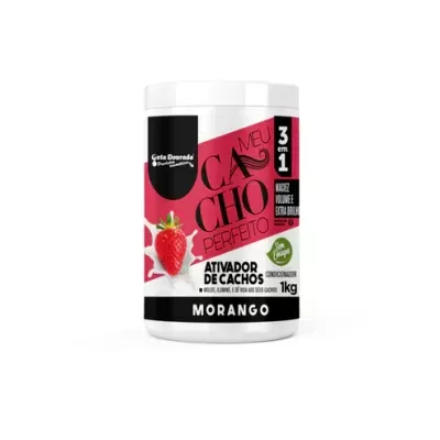 Gota Dourada Ativador Meu Cacho Perfeito Morango 1Kg