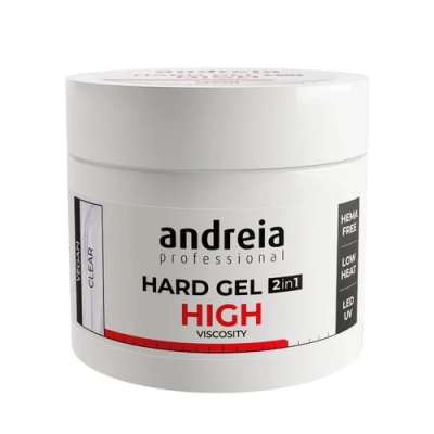 Andreia Hard Gel 2 IN 1 - Alta Viscosidade Clear 200gr