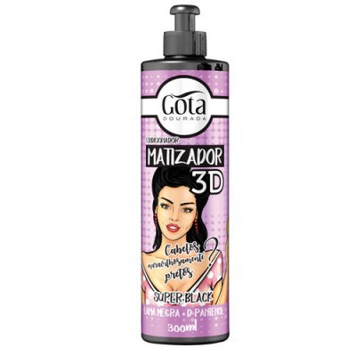 Gota Dourada Matizador 3D Super Black 300ml