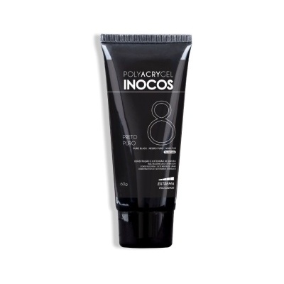 Polyacrygel Preto Puro Bisnaga 60g - Inocos