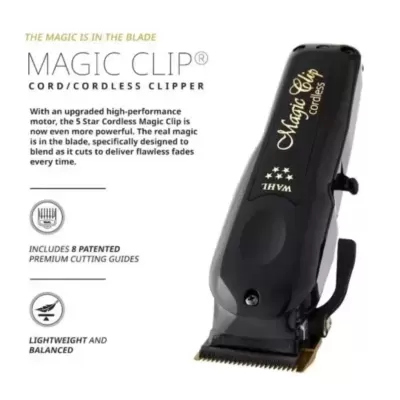 Wahl Cordless Magic Clip Clipper Black