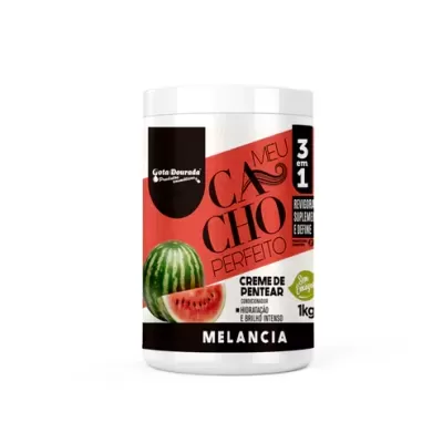 Gota Dourada Creme de Pentear Meu Cacho Perfeito Melancia 1Kg