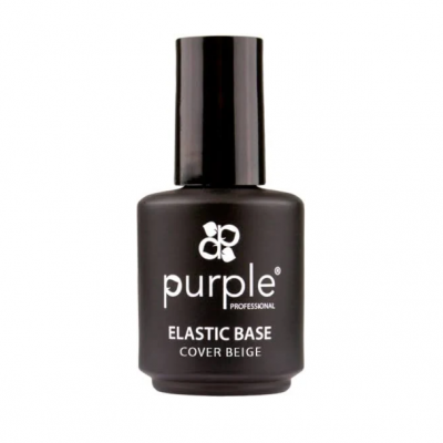 Purple Elastic Base Cover Beige 15ml