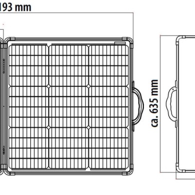 Painel solar portátil dobrável HC130 130W