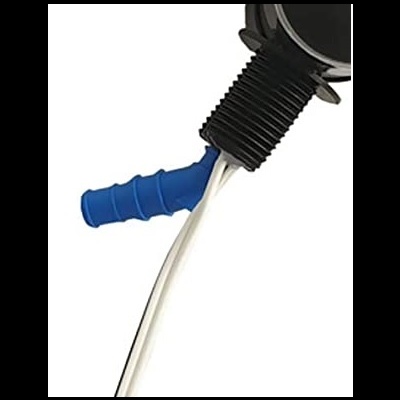 Torneira elétrica simples em plástico prateado e preto 12V