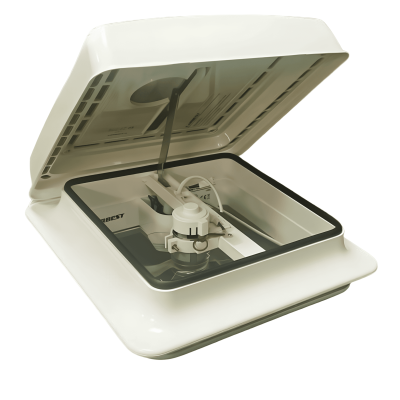 CLARABOIA VENTILADOR BRANCA 28 x 28 CM