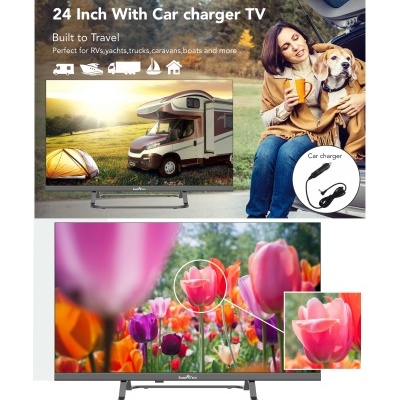 Televisor LED 24'' 61 cm  HD Smart TV - 12V