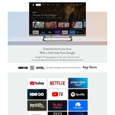 Televisor LED 24'' 61 cm  HD Smart TV - 12V