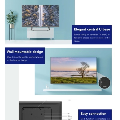 Televisor LED 24'' 61 cm  HD Smart TV - 12V