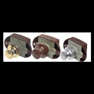 Anel / anilha botão de fecho push lock / Tic-Tac prata