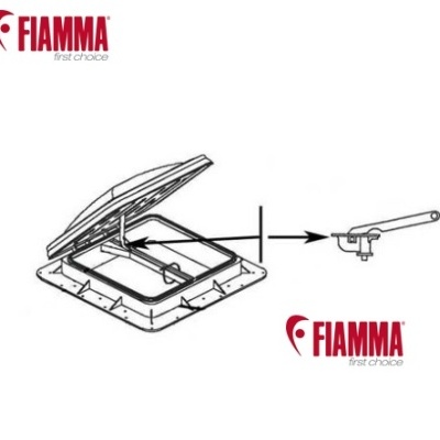 Braço de abertura de tampa claraboia Fiamma  Vent e Turbo Vent