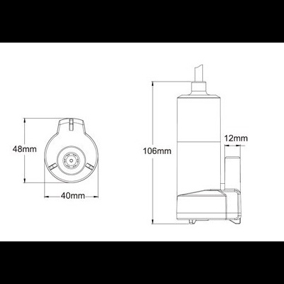 BOMBA DE AGUA SUBMERSIVEL SEAFLO 12V 16L