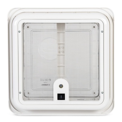 CLARABOIA VENTILADOR BRANCA 28 x 28 CM