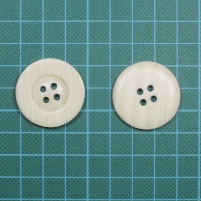 Botão Resina 4 Furos 3,1cm Natural
