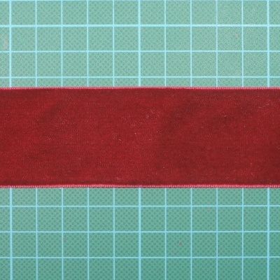 Fita Veludo 3,8cm Cor de Vinho