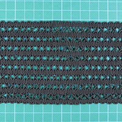 Elástico Fantasia 8,7cm Preto