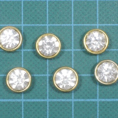 Pedra Redonda 10mm com Base Plástica