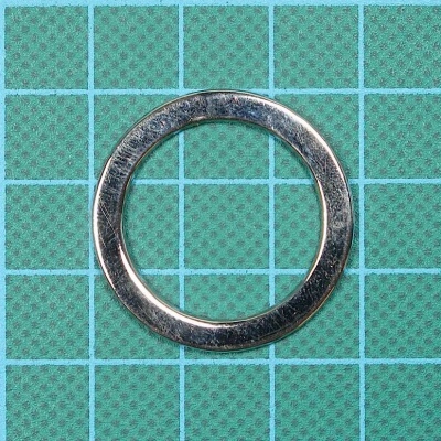 Argola Achatada 2,9cm com Diâmetro Interior de 2,2cm