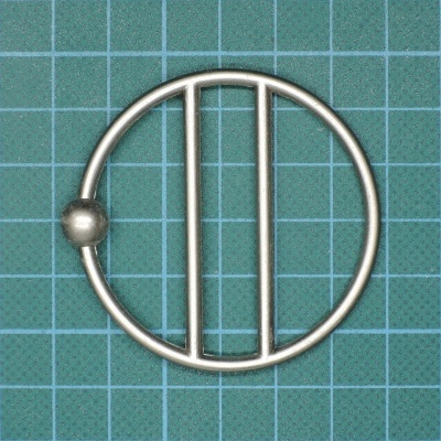 Passador Redondo com duas Barras 4,5cm