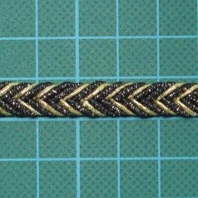 Trança Sutache 8mm com Lurex