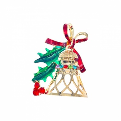 Pregadeira Metálica Sino 5,5x4cm OR/Cores