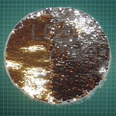 Emblema Lantejoulas LOOK IN SIDE Reversivel 23cm x 25,5cm