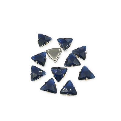 Pedra Triangular 18mm com Base Metálica e Garras