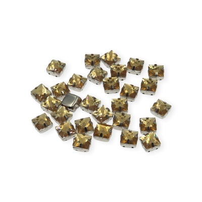 Pedra Resina Quadrada 8mm FB NK 0,30 Cor_D21