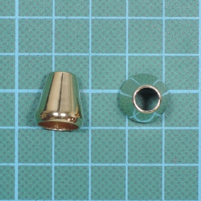 Ponteira Metálica Nó 13x14mm com Furo Largo