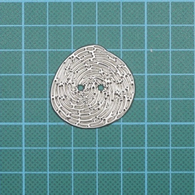 Botão 2 Furos Metálico 3,5cm