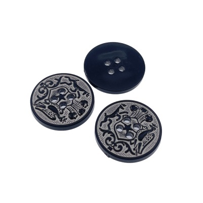 Botão 4 Furos Militar ABS Redondo 20mm