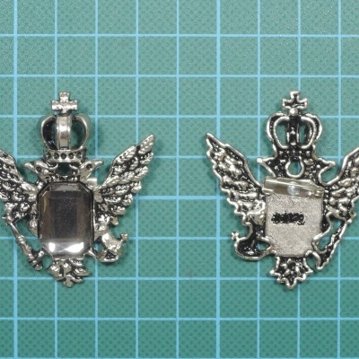 Pregadeira Metálica Aguia Metálica c/Pedra 4,4cm x 4,9cm