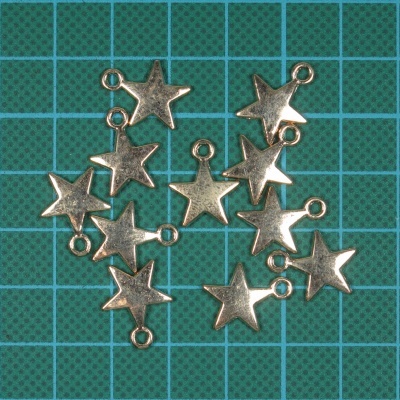 Penduro Metálico Estrela 12mm