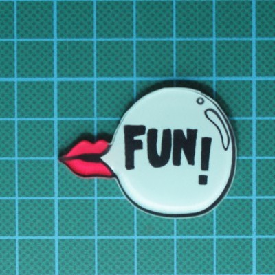 Aplicação Boca FUN 3 cm x 4,5cm Termocolante