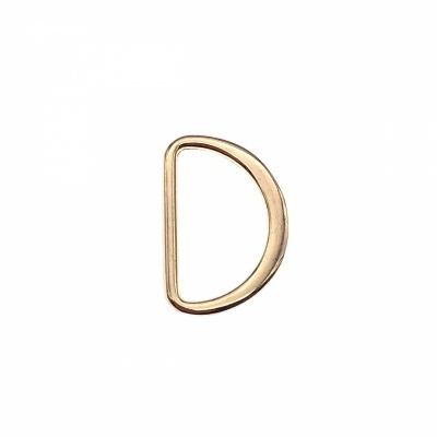 Argola Meia Lua Metálica Achatada 2,5cm