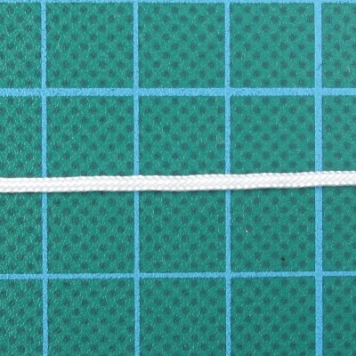 Cordão Fino redondo 1,5mm Branco
