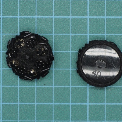 Botão de Pé Plástico c/Missangas