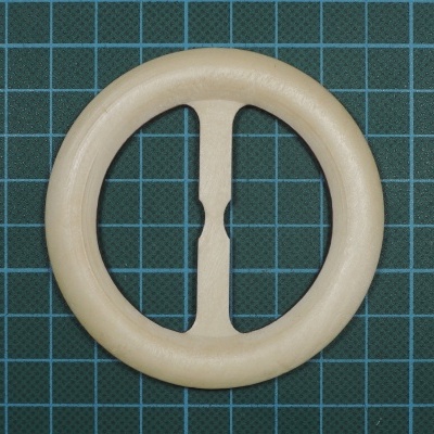 Fivela Madeira Redonda sem Fuzilhão 5cm