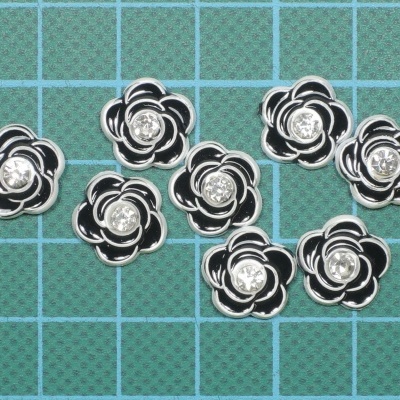 Tacha Flor 12mm com Brilhante Termocolante